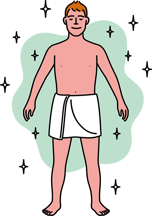 ととのった状態のイラスト