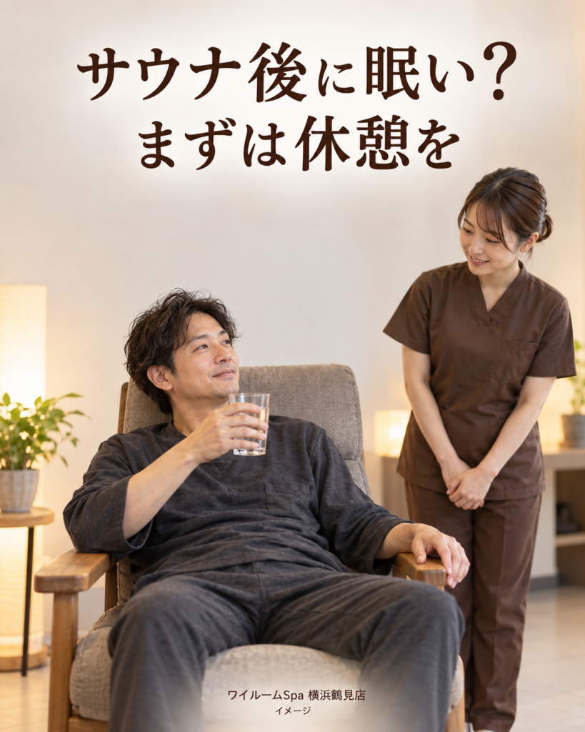 椅子で静かに休憩し水を持つ成人男性のイメージ。
